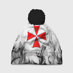 Шапка с помпоном UMBRELLA CORP, цвет: 3D-черный