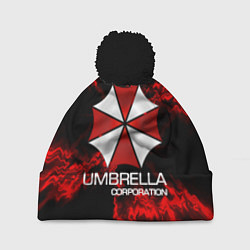 Шапка с помпоном UMBRELLA CORP, цвет: 3D-черный