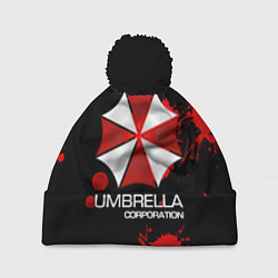 Шапка с помпоном UMBRELLA CORP, цвет: 3D-черный