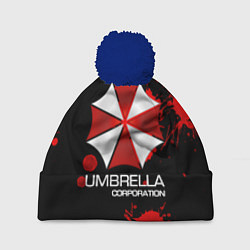 Шапка с помпоном UMBRELLA CORP, цвет: 3D-тёмно-синий