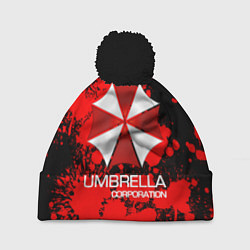 Шапка с помпоном UMBRELLA CORP, цвет: 3D-черный