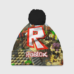 Шапка с помпоном ROBLOX, цвет: 3D-черный