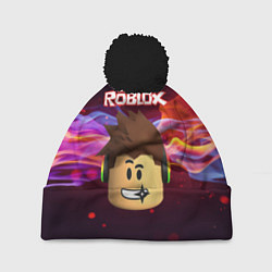 Шапка с помпоном ROBLOX, цвет: 3D-черный