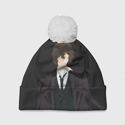 Шапка с помпоном Osamu Dazai, цвет: 3D-белый