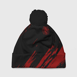 Шапка с помпоном Стальной алхимик, цвет: 3D-черный