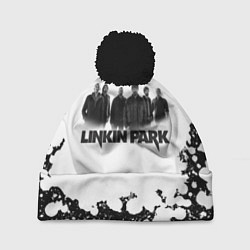 Шапка с помпоном LINKIN PARKспина, цвет: 3D-черный