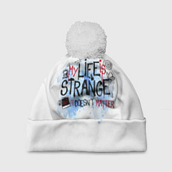 Шапка с помпоном LIFE IS STRANGE, цвет: 3D-белый