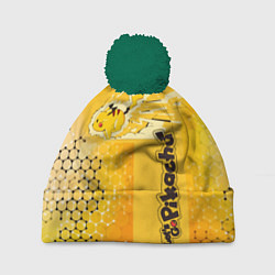 Шапка с помпоном Pikachu, цвет: 3D-зеленый