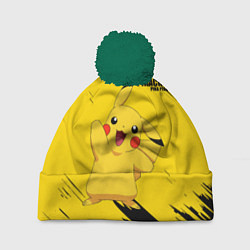 Шапка с помпоном PIKACHU: PIKA PIKA, цвет: 3D-зеленый