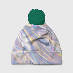 Шапка c помпоном Фольга