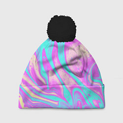 Шапка с помпоном DIGITAL ART, цвет: 3D-черный