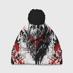 Шапка с помпоном BERSERK, цвет: 3D-черный