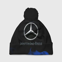 Шапка с помпоном Mercedes, цвет: 3D-черный