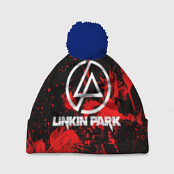 Шапка с помпоном Linkin Park, цвет: 3D-тёмно-синий