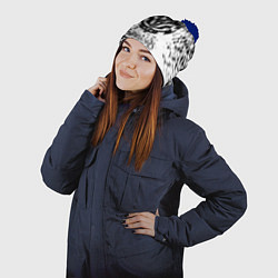 Шапка с помпоном Overlord, цвет: 3D-тёмно-синий — фото 2