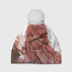 Шапка с помпоном Koe no Katachi, цвет: 3D-белый
