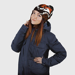 Шапка с помпоном Зверь, цвет: 3D-черный — фото 2