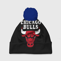 Шапка с помпоном CHICAGO BULLS, цвет: 3D-тёмно-синий