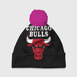 Шапка с помпоном CHICAGO BULLS, цвет: 3D-малиновый