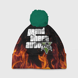 Шапка с помпоном GTA 5, цвет: 3D-зеленый