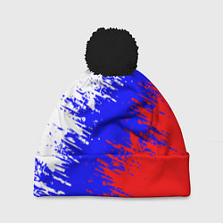 Шапка c помпоном Россия