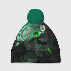 Шапка c помпоном SKODA