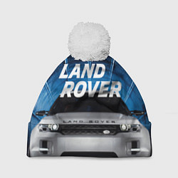 Шапка с помпоном LAND ROVER, цвет: 3D-белый