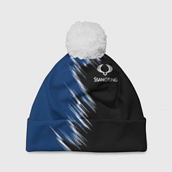 Шапка c помпоном SSANGYONG