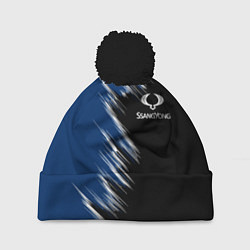 Шапка c помпоном SSANGYONG