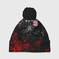 Шапка с помпоном BAYERN MUNCHEN, цвет: 3D-черный