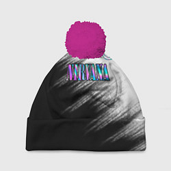 Шапка с помпоном Nirvana, цвет: 3D-малиновый