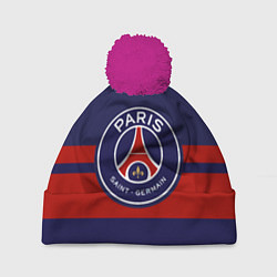Шапка c помпоном PSG