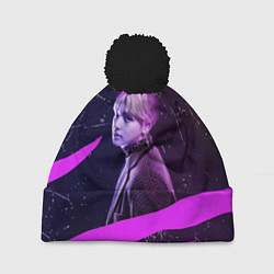 Шапка с помпоном BTS, цвет: 3D-черный