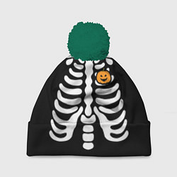 Шапка с помпоном Halloween, цвет: 3D-зеленый