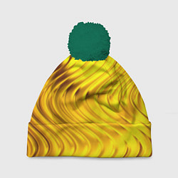 Шапка с помпоном GOLD LINES, цвет: 3D-зеленый