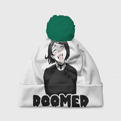 Шапка с помпоном Doomer girl, цвет: 3D-зеленый