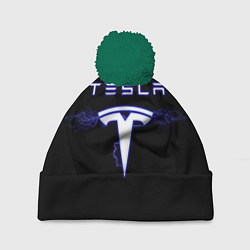 Шапка c помпоном TESLA