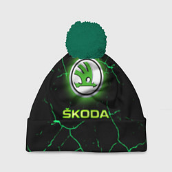 Шапка c помпоном SKODA