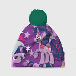 Шапка с помпоном Twilight Sparkle, цвет: 3D-зеленый