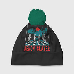 Шапка c помпоном Demon slayer