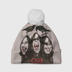 Шапка с помпоном Ozzy Osbourne, цвет: 3D-белый