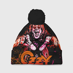 Шапка с помпоном Ozzy Osbourne, цвет: 3D-черный