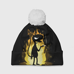 Шапка c помпоном Чертенок Do it