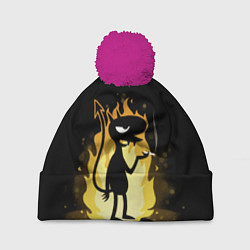 Шапка c помпоном Чертенок Do it