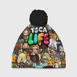 Шапка с помпоном Toca Life: Persons, цвет: 3D-черный