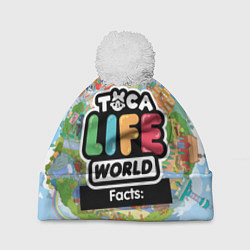Шапка с помпоном Toca Life World, цвет: 3D-белый