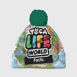 Шапка с помпоном Toca Life World, цвет: 3D-зеленый