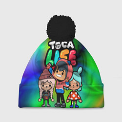 Шапка с помпоном Toca Life, цвет: 3D-черный
