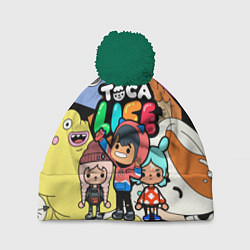 Шапка с помпоном Toca Life: Heroes, цвет: 3D-зеленый
