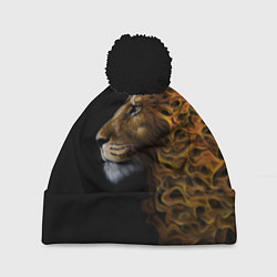 Шапка c помпоном ПЛАМЕННЫЙ ЛЕВ